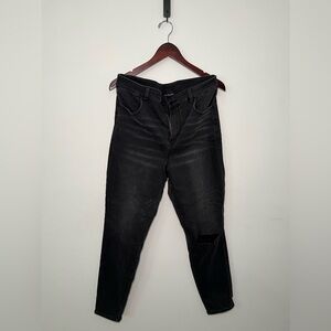 American Eagle Next Level Stretch Black Distressed Jeans